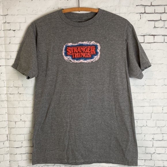 Stranger Things Netflix Gray Graphic Two T-Shirt Bundle in Unisex Medium Eleven - Picture 2 of 16